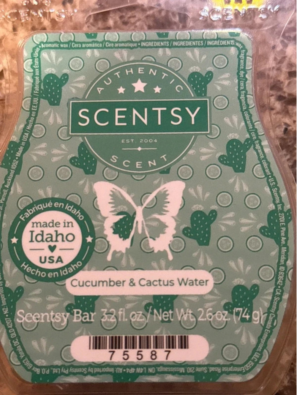 Discontinued scent Cucumber and cactus water wax bar